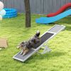 PawHut Wooden Dog Agility Seesaw for Training and Exercise, Weather Resistant, 83" L x 16" W x 14" H, White