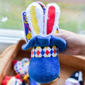Interactive Plush Dog Toy Bundle, Clown Wobble Hammer & Bunny Squeeze Hat 2-Pack (Option: Bunny Squeeze Hat)